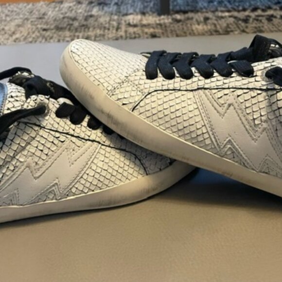 Zadig & Voltaire Low Top White Leather Sneakers - Picture 1 of 6
